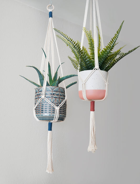 Two-Tone Accent Plant Hanger